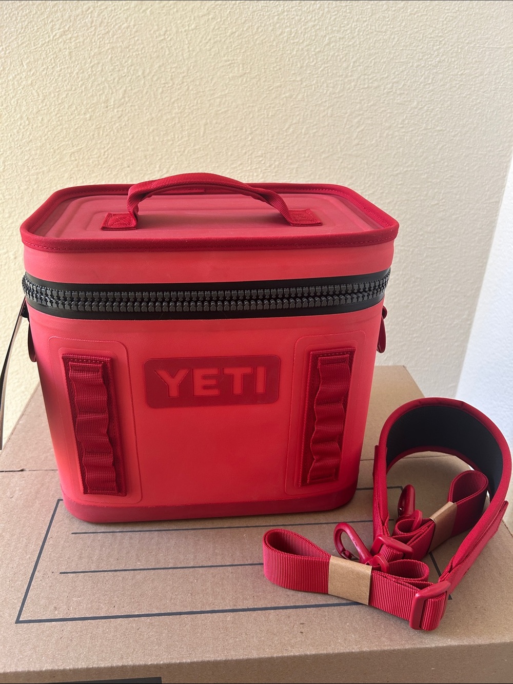 Yeti Red Lunch Tote with Removable Shoulder Strap